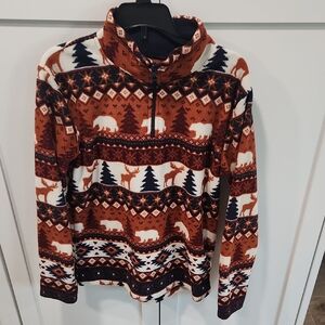 Boy's Childrens Place Rustic Pattern Fleece